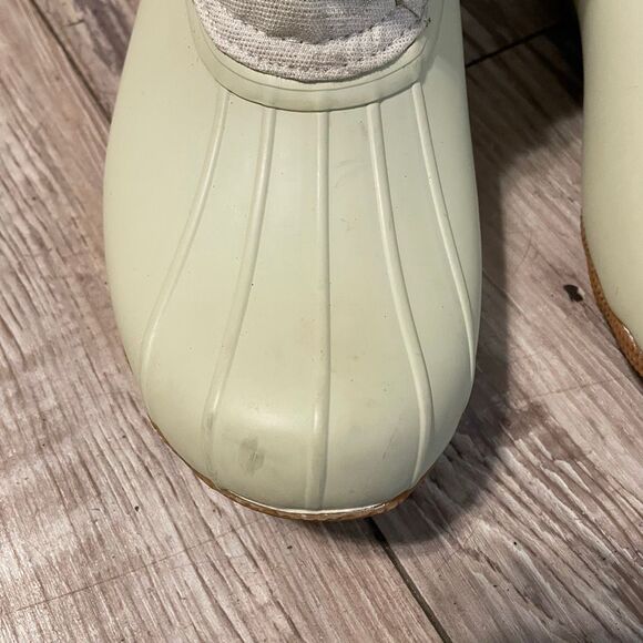 SPERRY Waterproof Boot 9.5 M Metallic Cream Boat Boots Women STS83234 - Picture 5 of 11